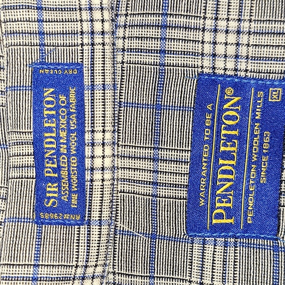 Pendleton. USA fabric. Sir Pendleton button-up.  Men's size XL - Picture 6 of 14